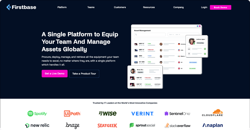 Firstbase homepage