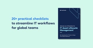 Ultimate List of Checklists for IT Asset Lifecycle Management