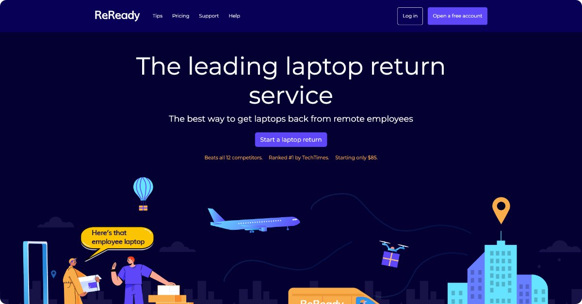 ReReady homepage