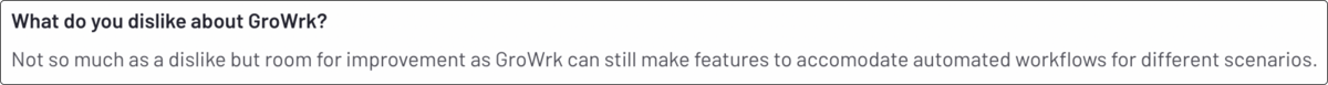 What users say about GroWrk 2