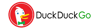 DuckDuckGo logo - white - dark blue background 1