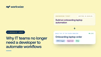 Why IT teams no longer need a developer to automate workflows