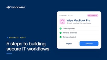 5 steps to building secure IT workflows with Workwize