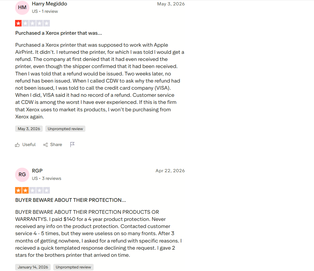 https://www.trustpilot.com/review/cdw.com