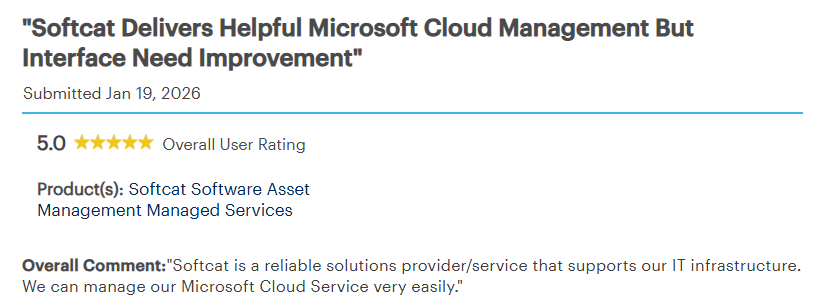 https://www.gartner.com/reviews/market/software-asset-management-managed-services/vendor/softcat/product/softcat-software-asset-management-managed-services/review/view/6593856