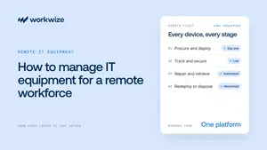 How to manage IT equipment for a remote workforce